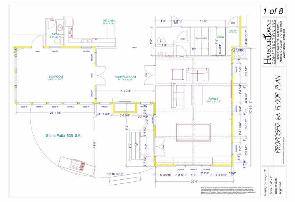 proposed 1st floor plan