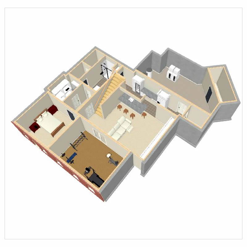 Dunwoody Terrace Level floorplan after